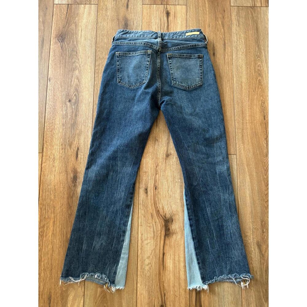 Anthropologie Pilcro High Rise Two Tone Flare Jeans Size 26 - Picture 7 of 7